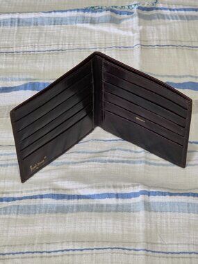 Bond Street Mens Brown Leather Bi-Fold Wallet With Multiple Card Slots